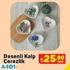KERAMİKA DESENLİ KALP ÇEREZLİK KERAMİKA DESENLİ KALP ÇEREZLİK